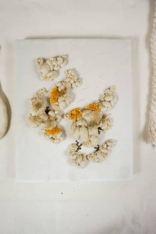 Flower field II | Embroidery in Wall Hangings by Mariana Baertl. Item composed of canvas compatible with boho and coastal style