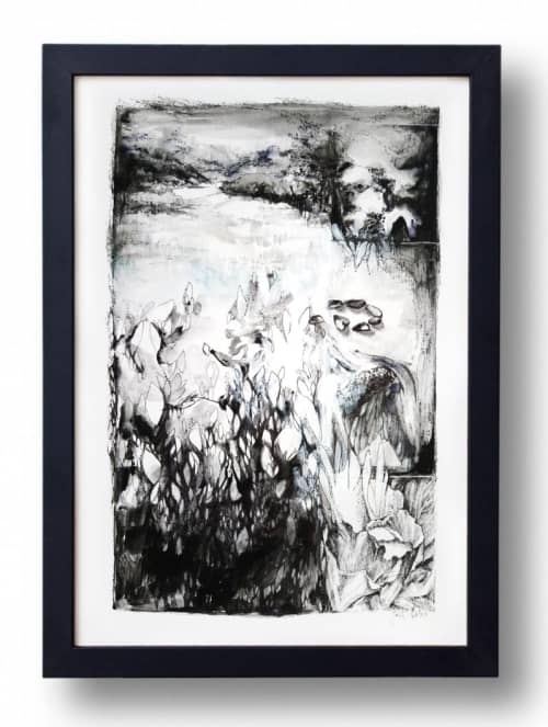 "Path of Growth" | Drawings by Janet Botes. Item composed of paper