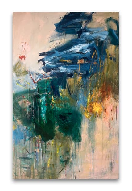 Crush XV | Oil And Acrylic Painting in Paintings by Elisa Gomez Art. Item made of canvas works with contemporary & eclectic & maximalism style