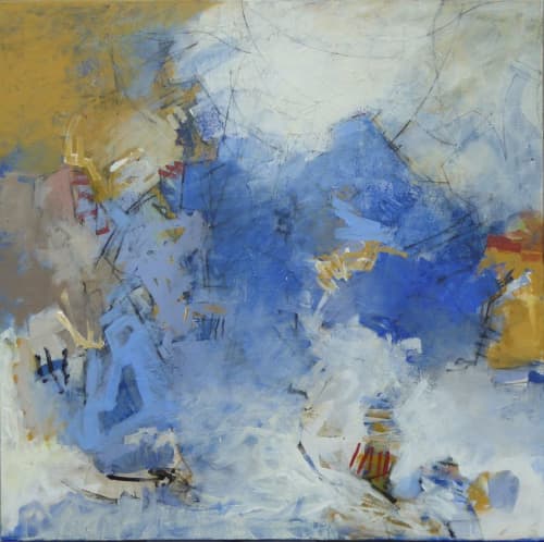 Earth and Sky | Oil And Acrylic Painting in Paintings by Martica Griffin. Item made of canvas & synthetic
