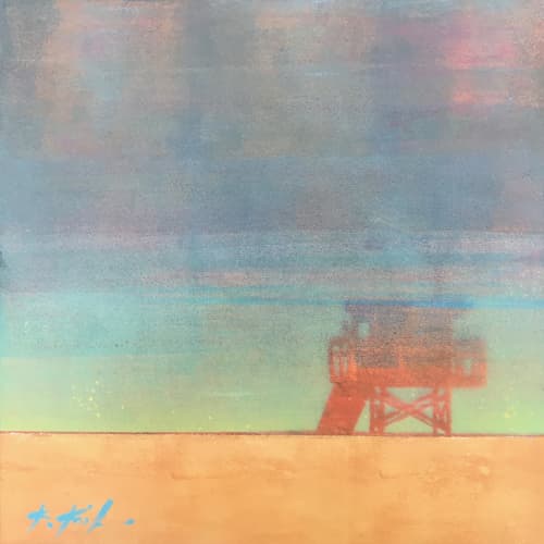 After Image | Oil And Acrylic Painting in Paintings by Kathleen Keifer. Item made of canvas & synthetic