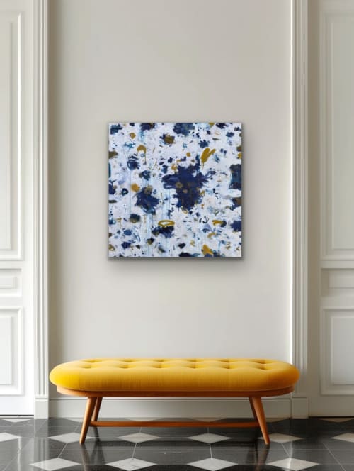 Aria | Mixed Media by Jennifer Patzer Art. Item made of canvas works with contemporary & modern style