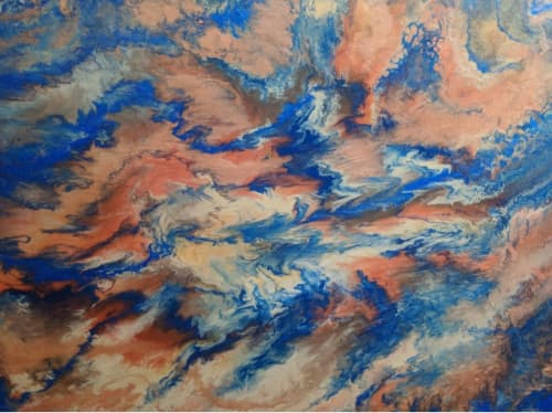 Stardust | Oil And Acrylic Painting in Paintings by Soulscape Fine Art + Design by Lauren Dickinson. Item composed of canvas and synthetic