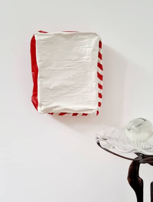 Red White 2019 | Wall Sculpture in Wall Hangings by Terri Brooks. Item made of paper & synthetic compatible with minimalism and contemporary style