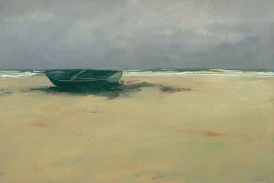Anne Packard "Beached" | Oil And Acrylic Painting in Paintings by YJ Contemporary Fine Art. Item composed of canvas