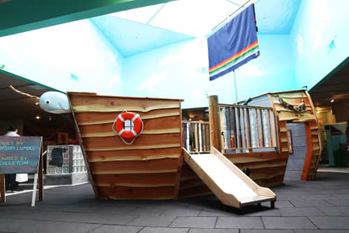 Adventure! Children's Museum | Public Sculptures by Urban Lumber Co. | Adventure! Children's Museum in Eugene. Item made of wood with steel