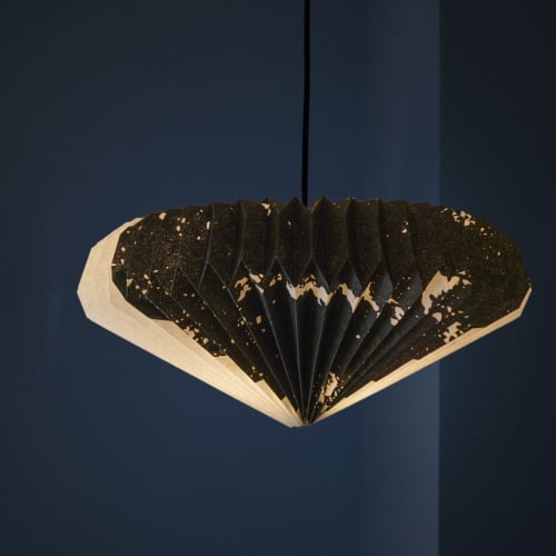 Lamp N°302 Eclipse | Pendants by Laboratoire Textile. Item made of fabric compatible with minimalism and contemporary style