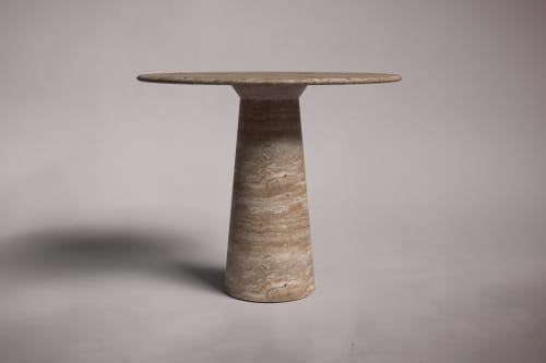 Round Marble Dining Table | Tables by HamamDecor LLC. Item composed of marble compatible with minimalism style