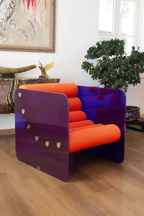 MW Designer Furniture | Armchair in Chairs by MW Designer Furniture. Item composed of fabric & steel compatible with modern style