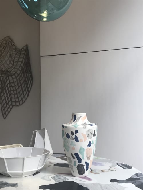 Marbled Terrazzo Vase | Vases & Vessels by Natascha Madeiski | Mint in London. Item composed of ceramic