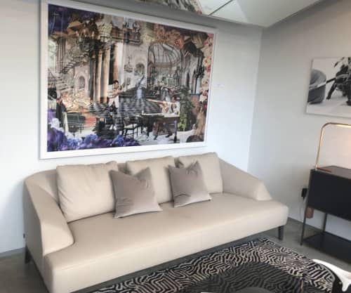 The Parent Trap, 50" X 76", Archival Pigment on Matte Paper, Artist Proof | Mixed Media by Steven Rudin. Item made of paper & synthetic