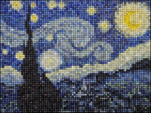 Starry Night | Wall Sculpture in Wall Hangings by Erik Jensen Art | Facebook Reality Labs in Redmond