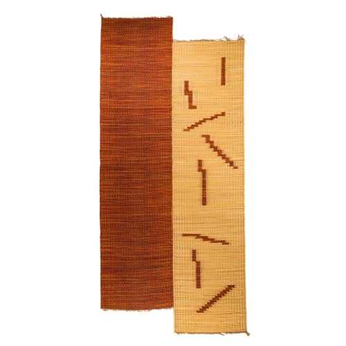 Unique and Upscale: Irregularly Shaped Sea Rush Rug | Runner Rug in Rugs by LA FIBRE ARTISANALE. Item made of cotton with fiber works with contemporary & mediterranean style