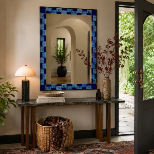 Celeste Mirror | Decorative Objects by Sand & Iron. Item composed of steel & glass compatible with mid century modern and modern style