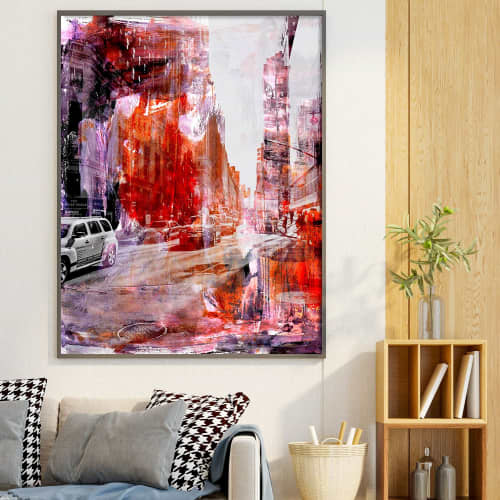 NEW YORK COLOR XXXII | Prints by Sven Pfrommer. Item made of aluminum & glass compatible with urban style