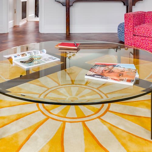 HILDITCH Coffee table | Tables by Ivar London | Custom. Item composed of steel and glass in contemporary or eclectic & maximalism style