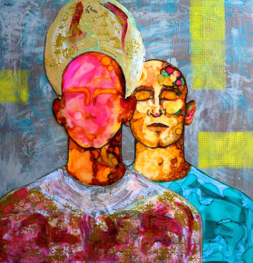 ALTER EGO | Oil And Acrylic Painting in Paintings by Beddru. Item made of synthetic