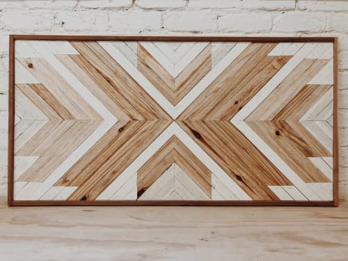 2x4 Natural and White | Decorative Objects by Aleksandra Zee. Item composed of wood in minimalism or contemporary style