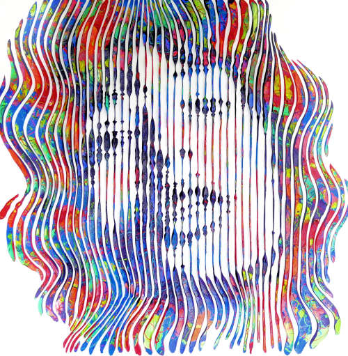 mick jagger forever | Oil And Acrylic Painting in Paintings by Virginie SCHROEDER. Item composed of canvas & synthetic compatible with contemporary and art deco style