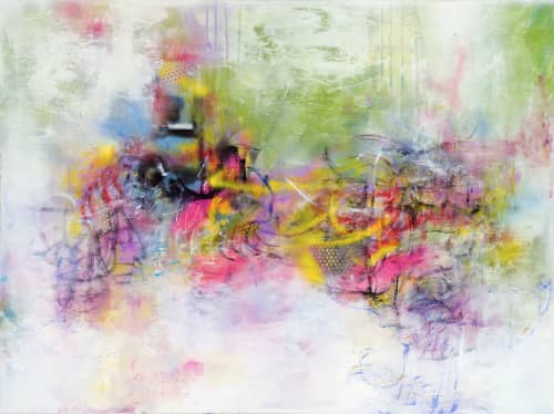 Symphony | Oil And Acrylic Painting in Paintings by Lisa Tureson  STUDIO ARTISTICA | The Yard in Washington. Item composed of canvas and synthetic