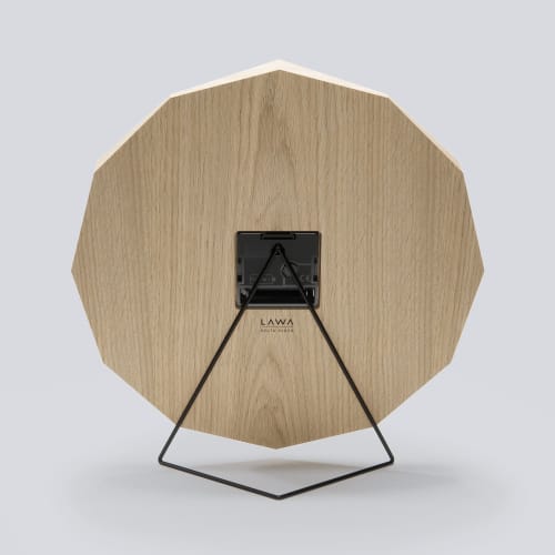 Delta Stand Black | Clock in Decorative Objects by LAWA DESIGN. Item made of steel compatible with minimalism and contemporary style