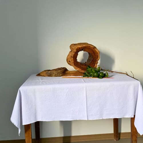 Sandalwood & Lightning-Struck Wood Sculptural Altar of Time | Sculptures by Loom&Drift. Item composed of wood in minimalism or mid century modern style