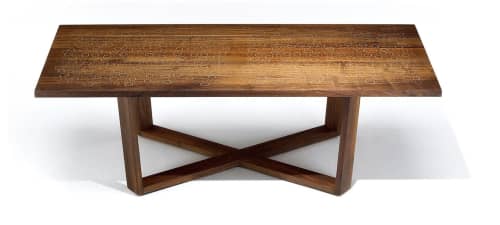 Nail Inlay Coffee Table No. 25 | Tables by Peter Sandback. Item made of wood works with contemporary & modern style