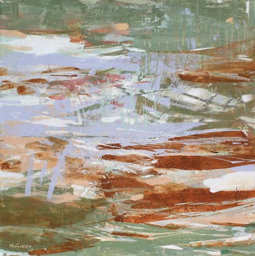 Large Acrylic Abstract Painting | Oil And Acrylic Painting in Paintings by Simona Gocan. Item made of canvas compatible with contemporary style