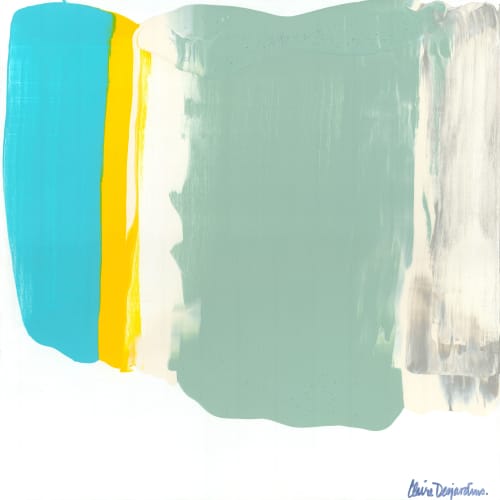 Love 15 | Oil And Acrylic Painting in Paintings by Claire Desjardins. Item composed of canvas and synthetic