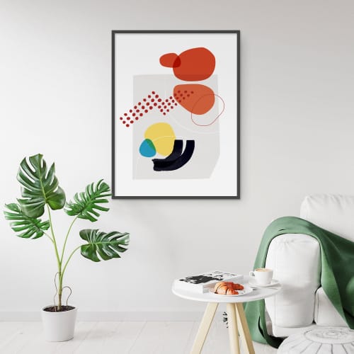Shape & Hue Series No. 3 Art Print | Prints by Michael Grace & Co.. Item composed of paper