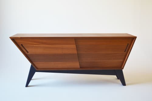 The Modern Credenza | Storage by SR Woodworking. Item made of wood compatible with mid century modern and contemporary style