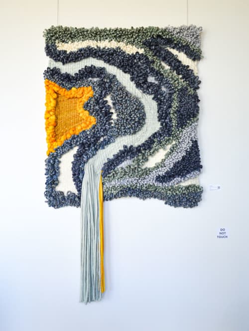 In The Flow | Macrame Wall Hanging in Wall Hangings by Camille McMurry. Item composed of walnut & wool compatible with contemporary and japandi style