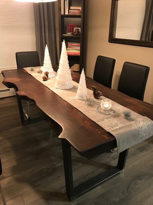 Douglas Fir Live Edge Table by Cask Woodworking at Private Residence
