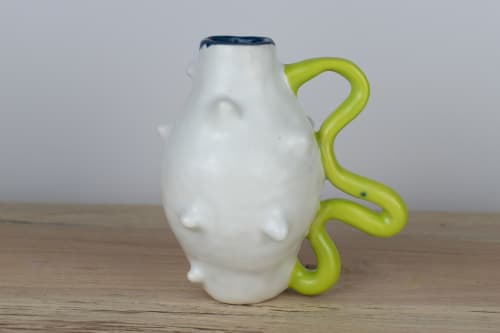 chaotic good vase 01 | Vases & Vessels by Ashley Perez. Item made of ceramic works with contemporary & eclectic & maximalism style