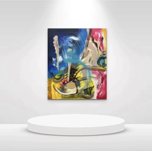 Transition Day | Oil And Acrylic Painting in Paintings by vibhakapur_art. Item composed of canvas & synthetic