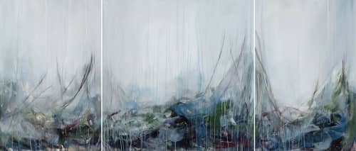 Hawks Series 126 | Oil And Acrylic Painting in Paintings by Lisa Ochowycz. Item made of canvas