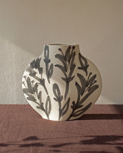 Ceramic Vase ‘Lilies’ | Vases & Vessels by INI CERAMIQUE