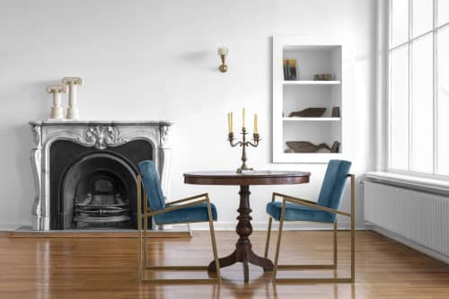 Famed Chair | Accent Chair in Chairs by LAGU. Item composed of brass