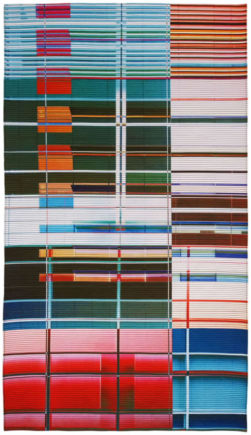 San Diego Courthouse #3 | Tapestry in Wall Hangings by Dan Olfe. Item composed of cotton