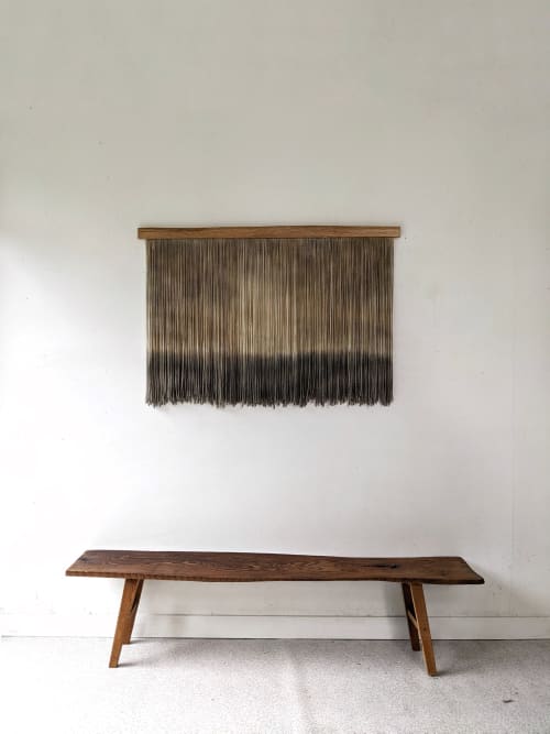 Last Light #2 | Wall Hangings by Kat | Home Studio. Item composed of wool compatible with boho and country & farmhouse style