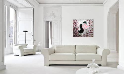 The fire in your eyes | Oil And Acrylic Painting in Paintings by Elena Parau