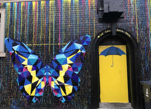 Let Love Rain Down | Street Murals by Murals By Marg. Item made of synthetic
