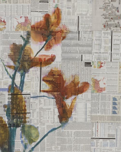 Temperate Growth | Mixed Media by Phillip Hua. Item made of paper