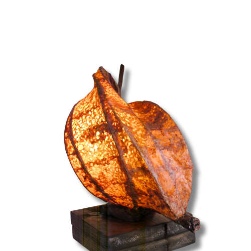 Fernlight | Lighting by Niksa Design. Item composed of wood and paper in boho or japandi style