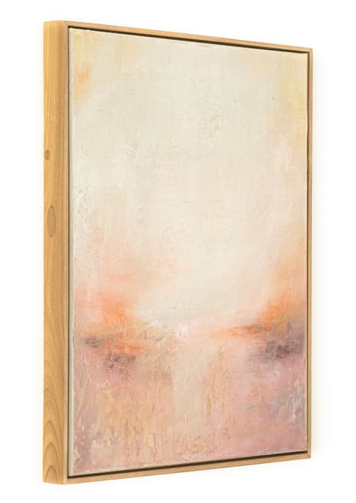 "Sun kissed" - Abstract - Framed | Mixed Media in Paintings by El Lovaas. Item composed of canvas