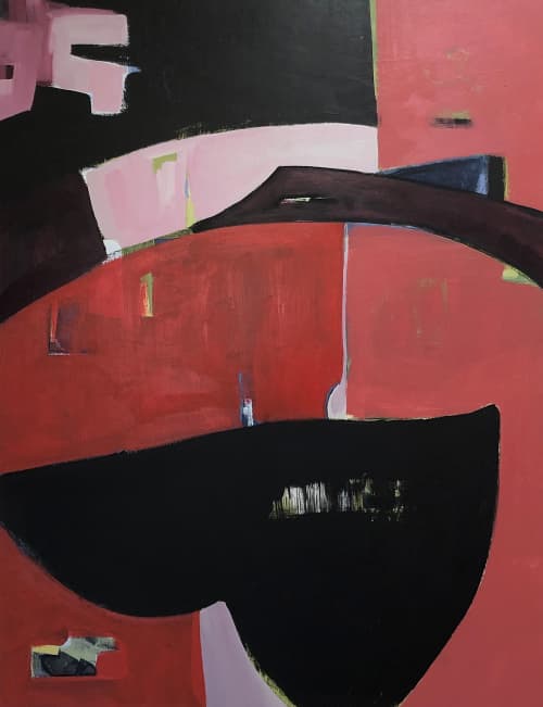 Heart of Stone 36x48 | Oil And Acrylic Painting in Paintings by Irene Nelson | GearBox Gallery in Oakland. Item made of canvas