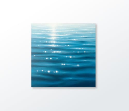 Sea of Stars | Oil And Acrylic Painting in Paintings by Laura Browning. Item composed of canvas compatible with contemporary and coastal style
