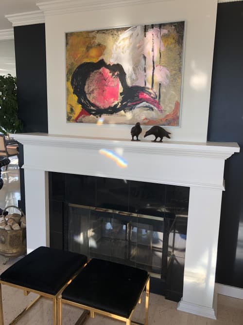 Repose 1 | Oil And Acrylic Painting in Paintings by Natalie Reynolds Contemporary Art. Item made of canvas with synthetic