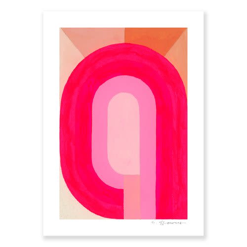 Letter B | Prints by Christina Flowers. Item made of paper works with contemporary & eclectic & maximalism style
