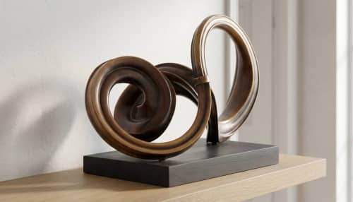 Flow No.1 | Sculptures by Nils Hansen | Hybrid Sculpture Lab Berlin. Item made of bronze works with contemporary & modern style